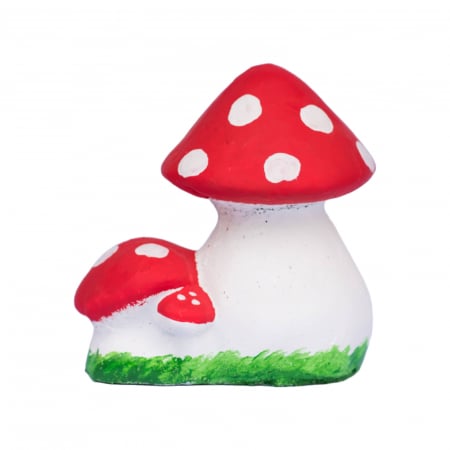 DE GRADINA - Ciuperca cu pui din beton, de exterior, 18x16x12cm