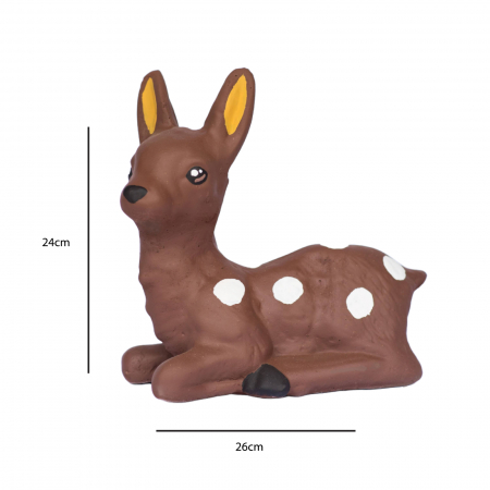 Decoratiune gradina, pui de caprioara, beton, 24x26x13cm [2]