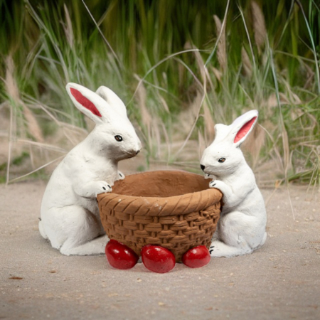 Iepurasi cu cos din beton, pentru exterior, 43x24x30cm [1]