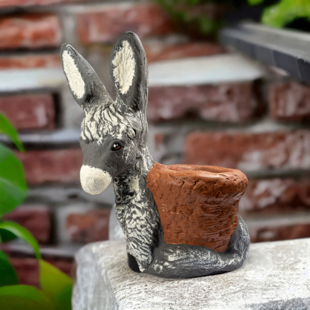 Magarus cu ghiveci din beton, pentru exterior, 40x22x42cm [1]