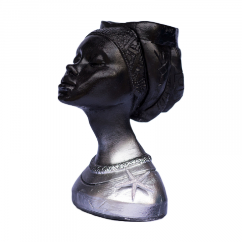 Pachet vaze Printesa Africana + Apollo, negru-argintiu, 24cm + 16cm inaltime [4]