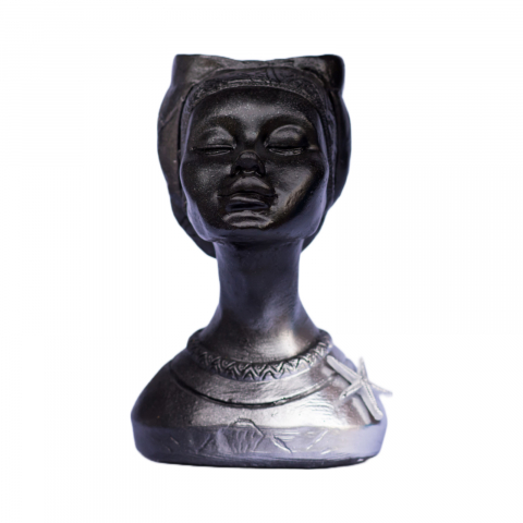 Pachet vaze Printesa Africana + Apollo, negru-argintiu, 24cm + 16cm inaltime [5]