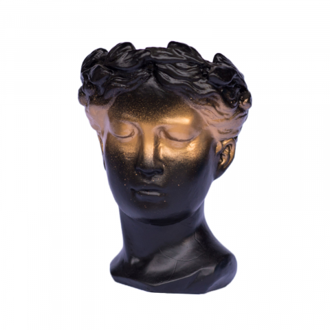 Pachet vaze Venus + Apollo, negru-auriu, 20cm + 16cm inaltime [3]