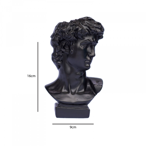 Vaza Apollo, negru, 16x9x9cm [3]