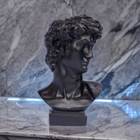 Vaza Apollo, negru, 16x9x9cm [1]