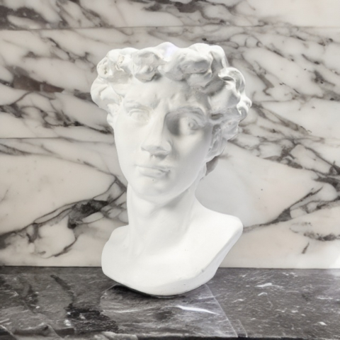 Vaza David, alb, 26x19x19cm [3]