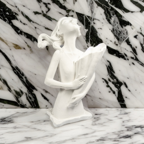 Vaza Dolly, alb, 34x20x16cm [1]