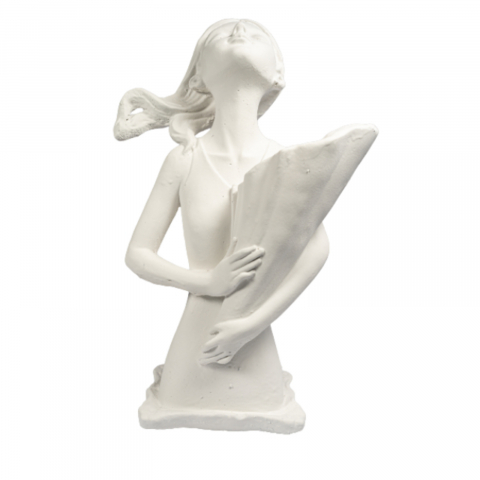 Vaza Dolly, alb, 34x20x16cm [2]