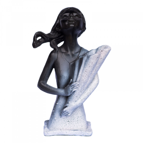 Vaza Dolly, negru-alb, 34x20x16cm [3]