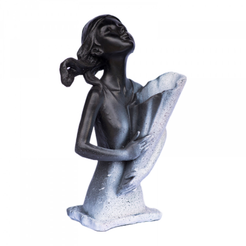 VAZE - Vaza Dolly, negru-alb, 34x20x16cm