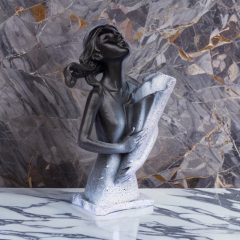 Vaza Dolly, negru-alb, 34x20x16cm [1]