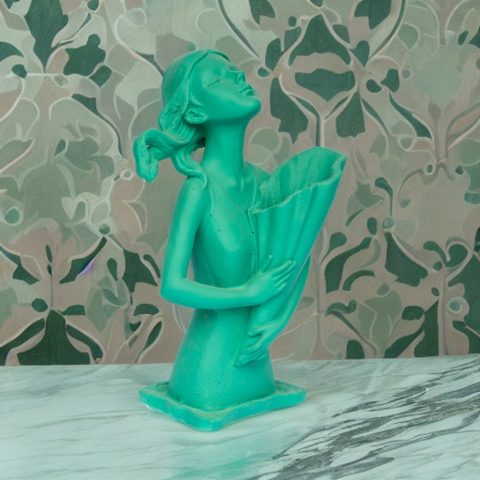 Vaza Dolly, verde, 34x20x16 cm [2]