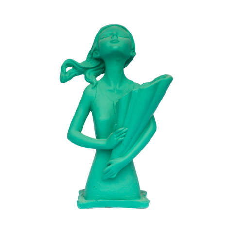 Vaza Dolly, verde, 34x20x16 cm [3]