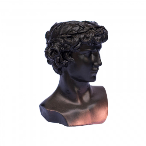 VAZE - Vaza Hercule, negru-aramiu, 20x14x14cm