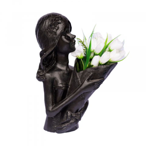 Vaza Lady D., negru, 34x22x22 cm [4]