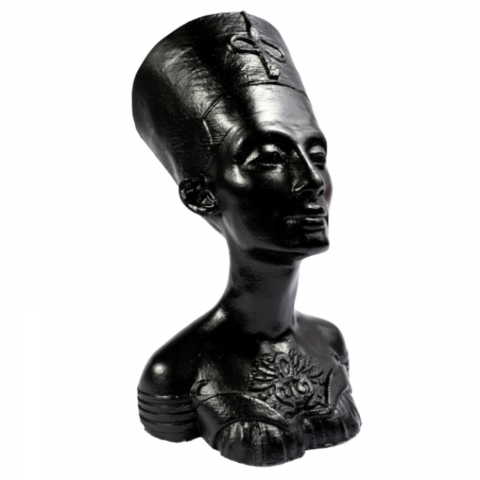 VAZE - Vaza Nefertiti, negru, 28x18x18 cm