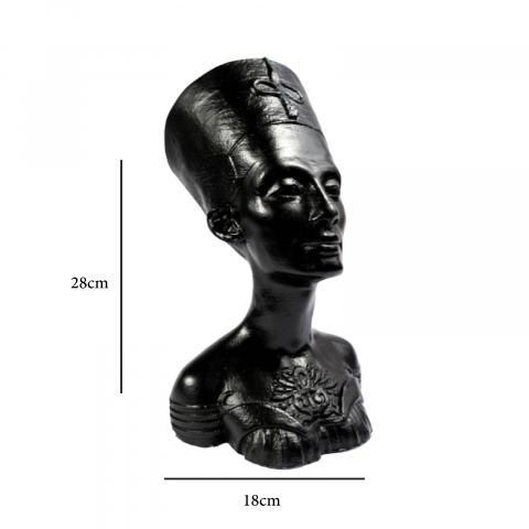 Vaza Nefertiti, negru, 28x18x18 cm [4]