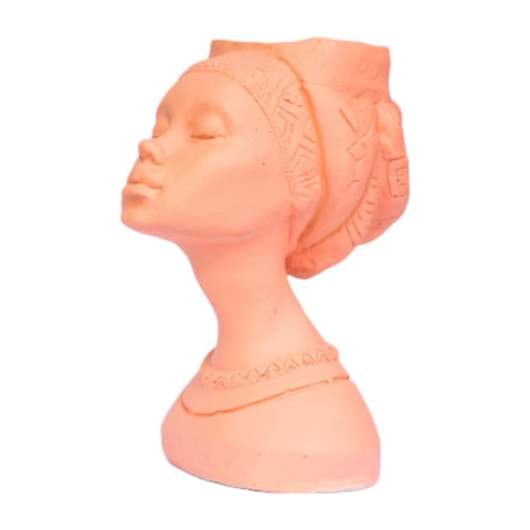 VAZE - Vaza Printesa africana, roz, 24x18x14cm