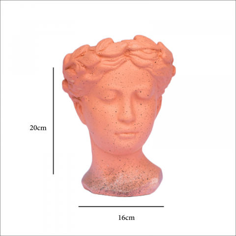 Vaza Venus, roz cu picatele negre, 20x16x16cm [5]