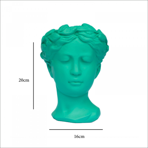 Vaza Venus, verde smarald,  20x16x16cm [5]