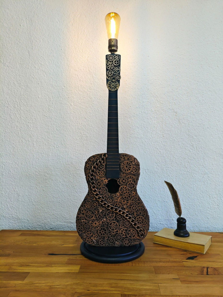 Lampă/veioză -Chitară Steampunk [6]