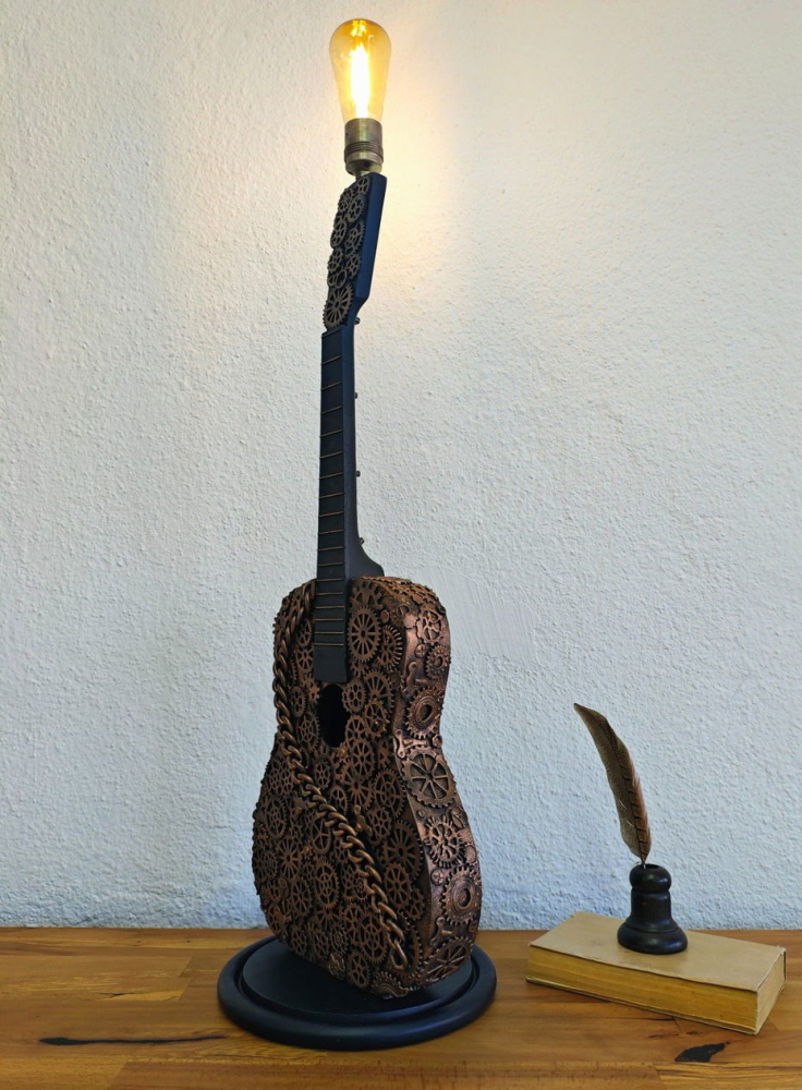 Lampă/veioză -Chitară Steampunk [3]
