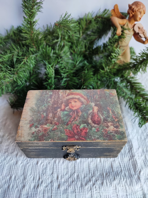 Cutie cadou handmade cu globuri de Crăciun [3]