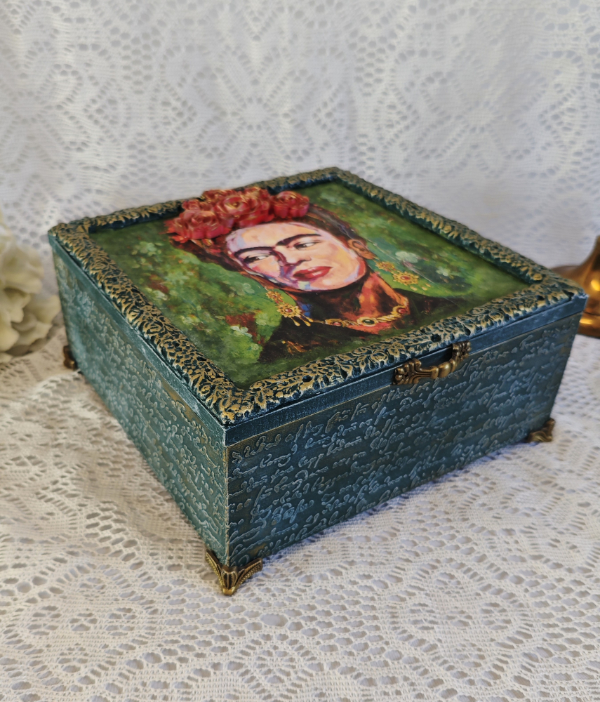 Cutie din lemn-Frida Kahlo [3]