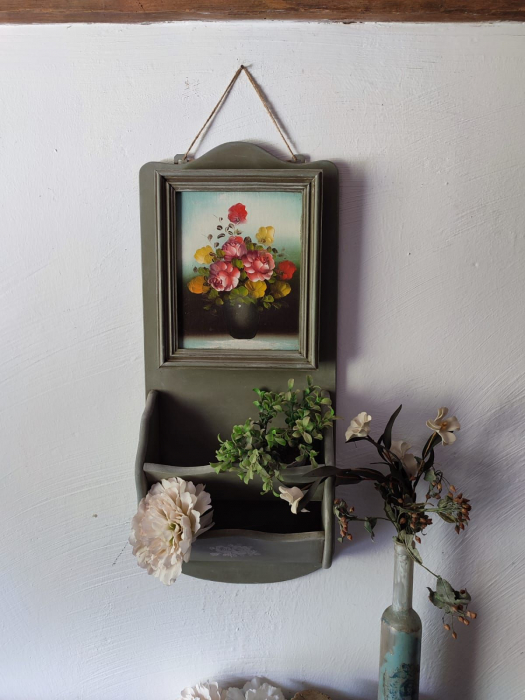 Dulăpior Vintage pentru Chei cu Suport pentru Plicuri sau Reviste [7]