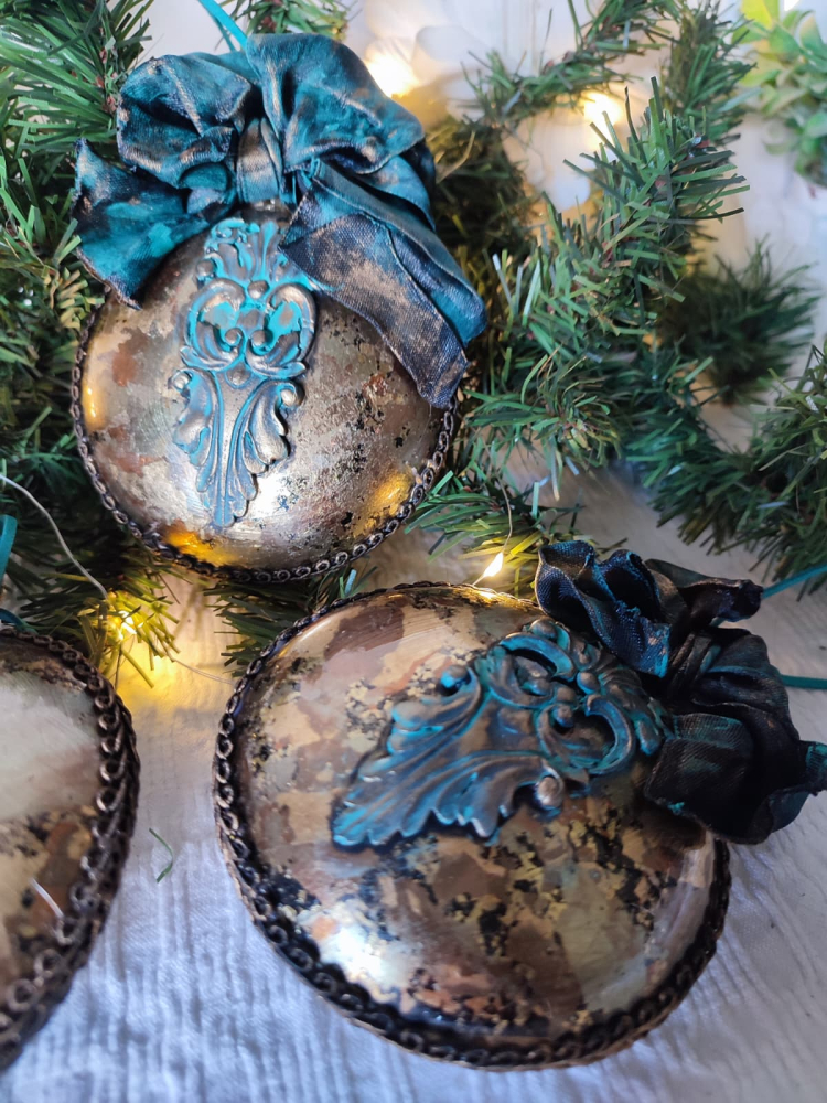 glob-decorativ-handmade-vintage-foita-aurie-relief-baroc [7]