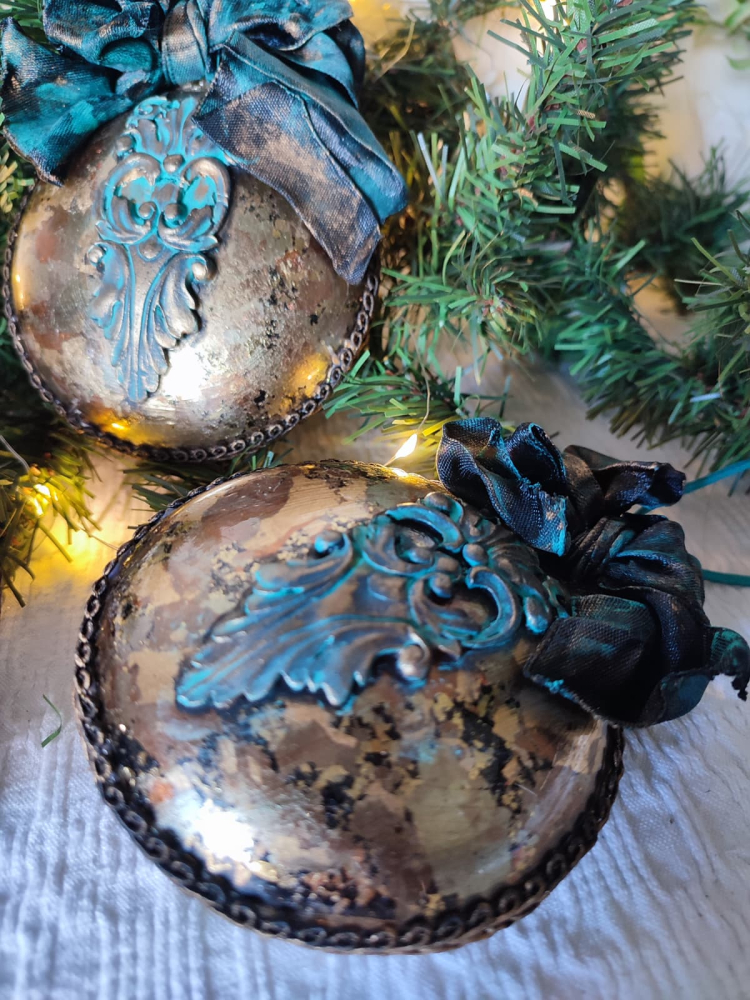 glob-decorativ-handmade-vintage-foita-aurie-relief-baroc [6]