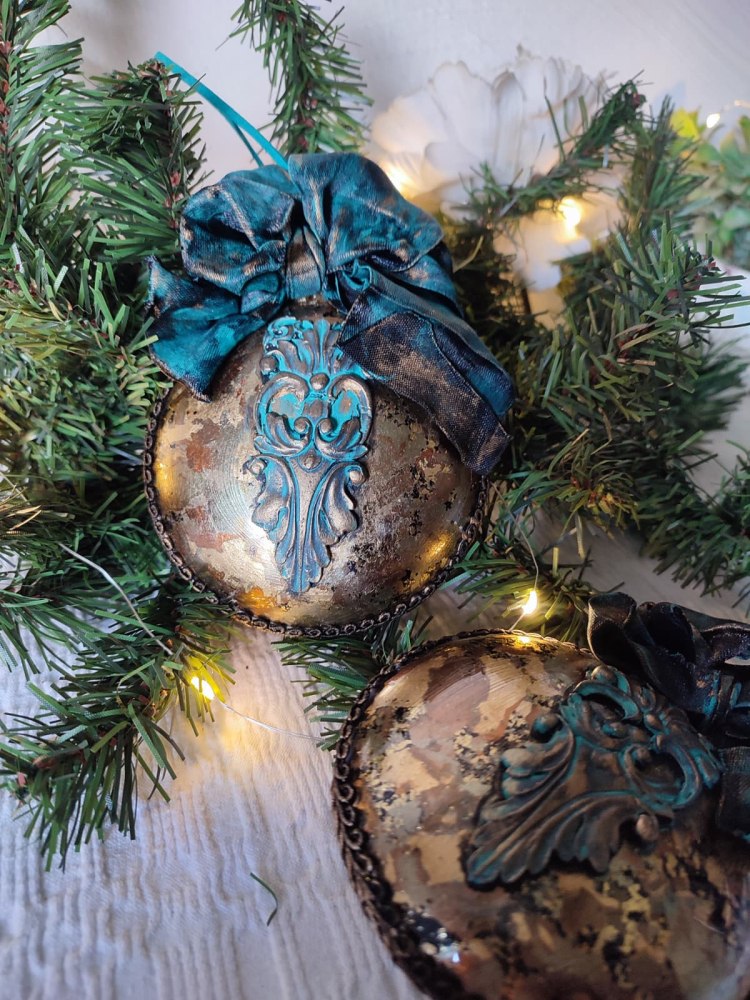 glob-decorativ-handmade-vintage-foita-aurie-relief-baroc [3]