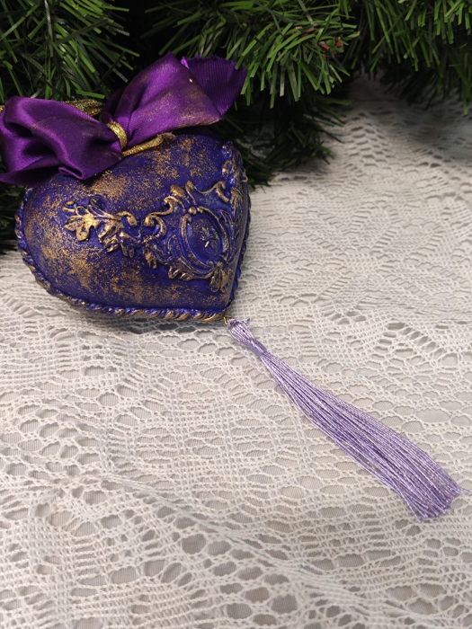 Glob inimă baroc-indigo [2]