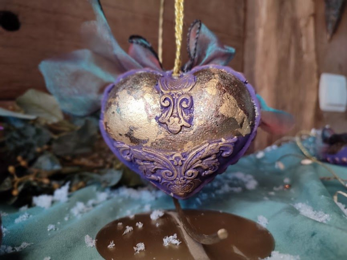 Glob inimă baroc-purple [4]