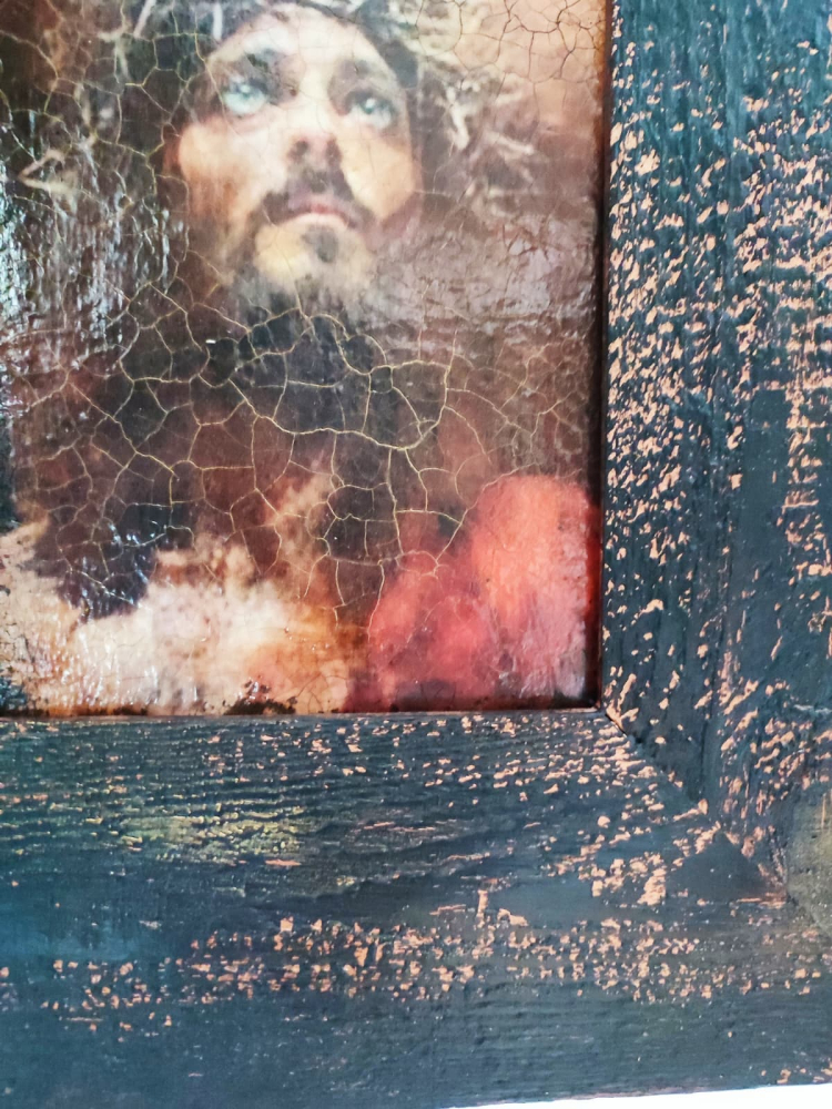 Iisus cu coroană de spini – decor vintage [8]