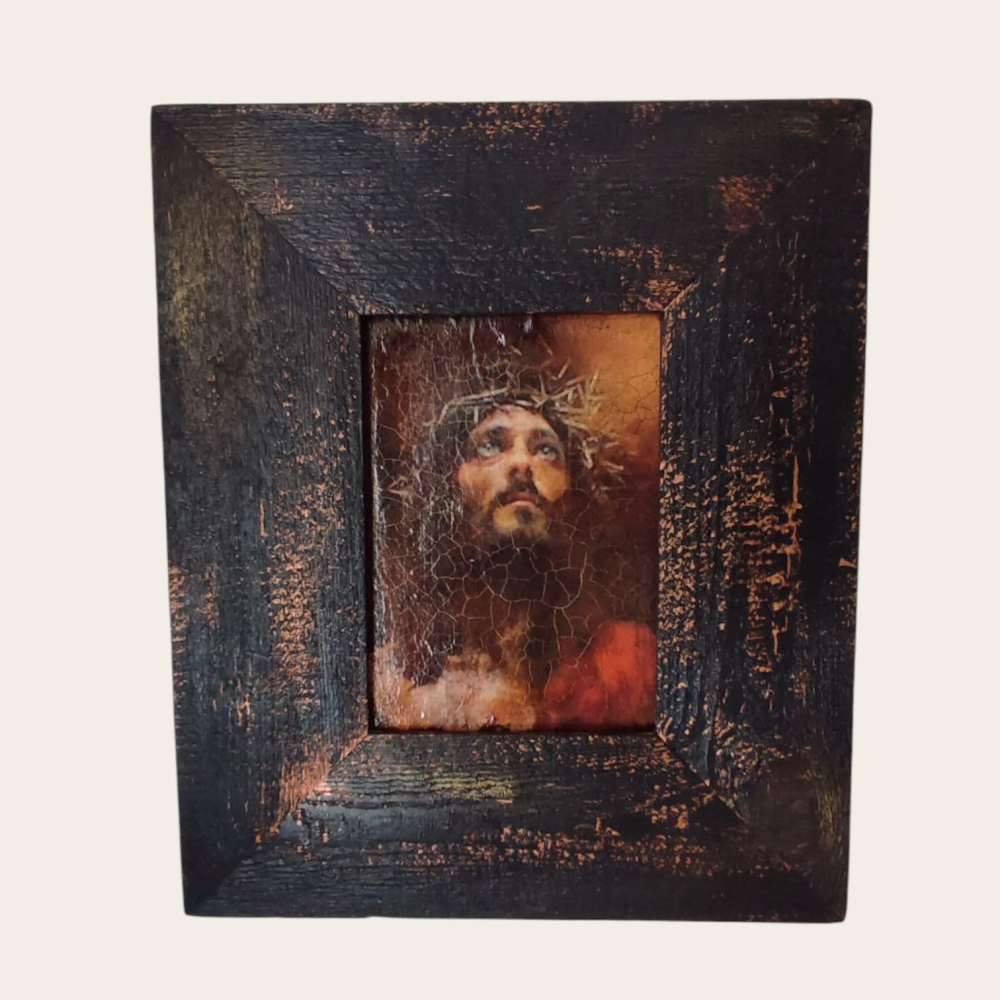 Iisus cu coroană de spini – decor vintage [4]