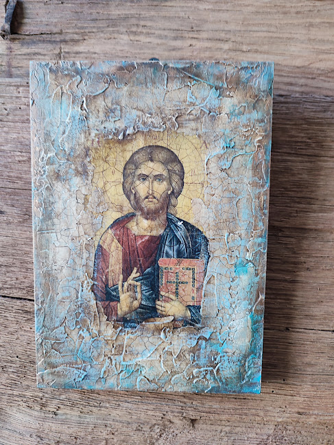 Icoană pe lemn cu Mântuitorul – unicat [6]