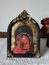 Icoană de masă Pietà – icoană religioasă unicat, finisaje premium [2]