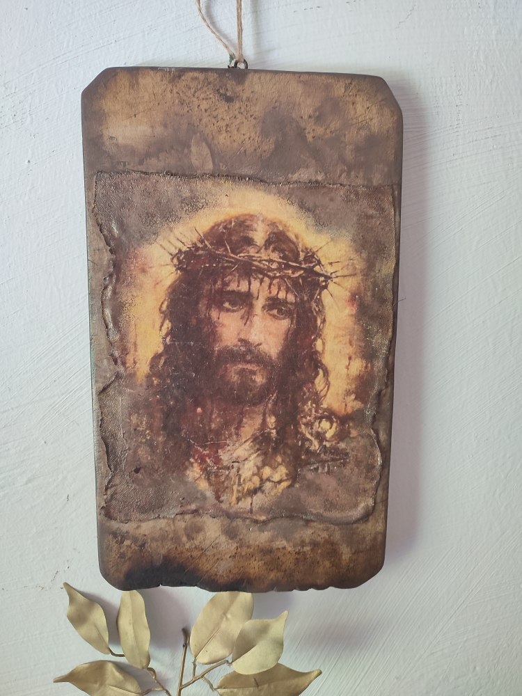 Icoană pe blat de lemn vechi [3]