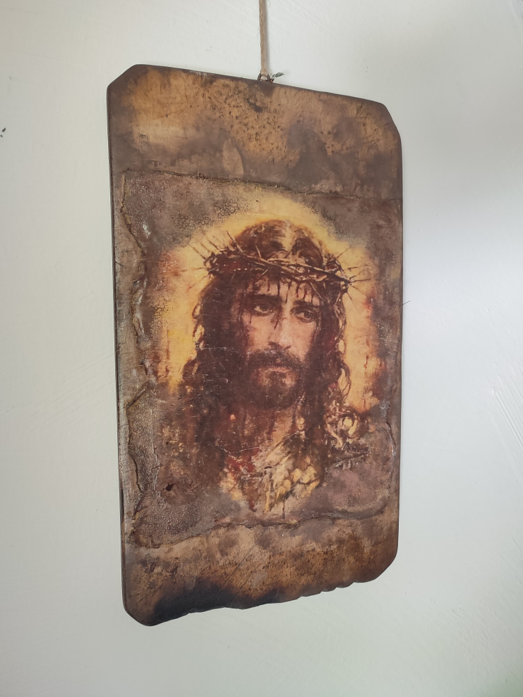 Icoană pe blat de lemn vechi [2]