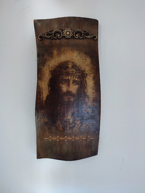 Icoană pe lemn masiv cu chipul lui Iisus [2]