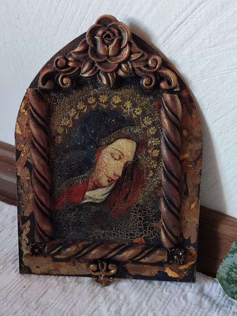 Icoană decorativă lucrată manual [3]