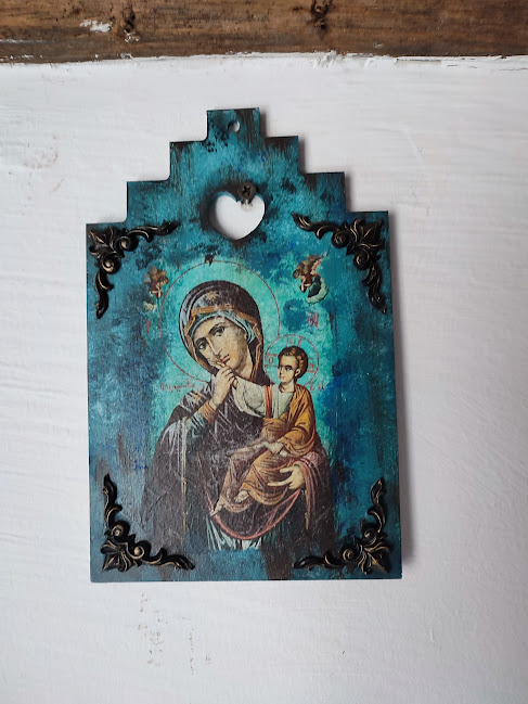 Icoană/Tablou cu Tematică Religioasă Realizată Manual [2]