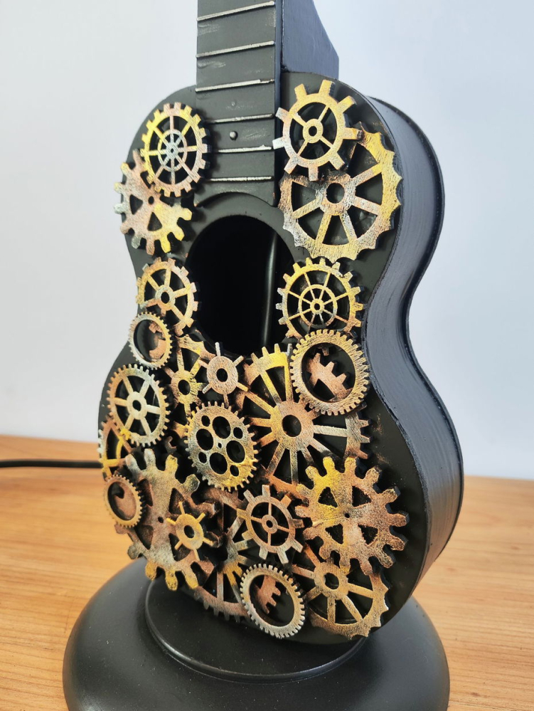 Lampa handmade -Mini chitară [7]