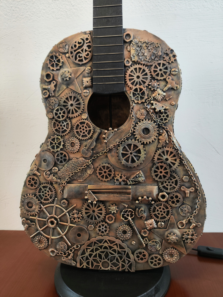 Lampă/veioză -Chitară Steampunk [7]