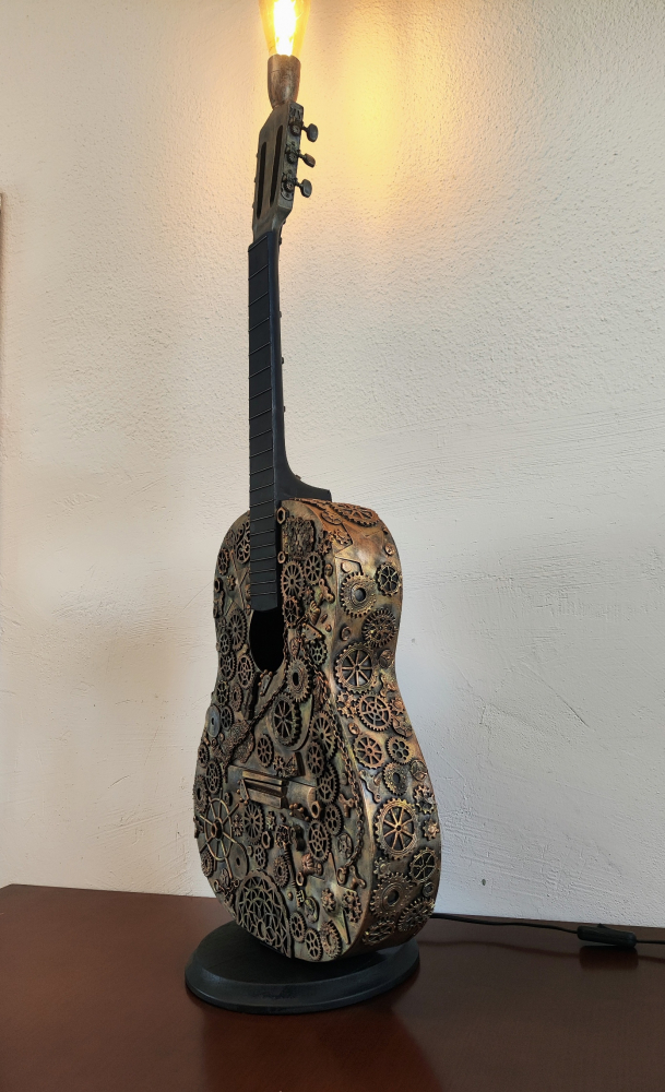 Lampă/veioză -Chitară Steampunk [3]