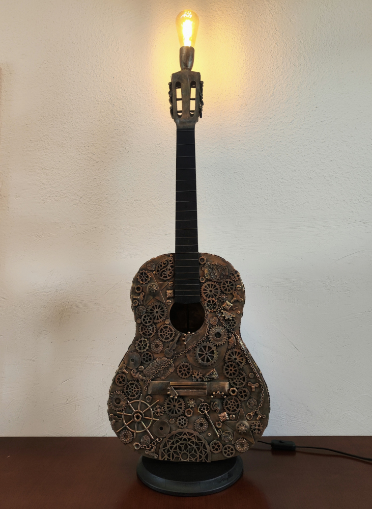 Lampă/veioză -Chitară Steampunk [9]
