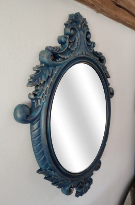 Oglinda ovala cu rama decorativa-Castle [2]