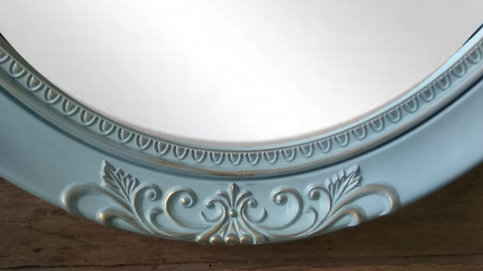 Oglinda ovala de perete-rama decorativa [4]