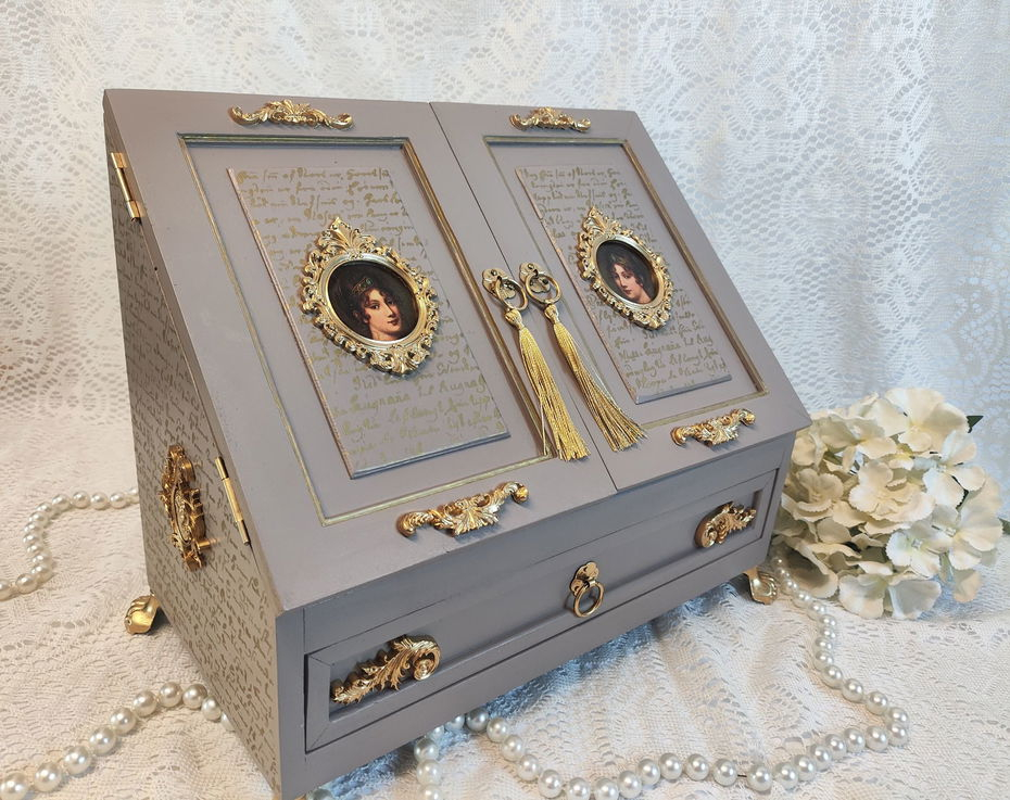 Organizator vintage din lemn-Baroque [6]